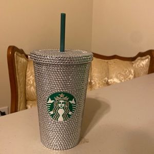 Brand new never used Starbucks Rhinestone Tumbler,Bling